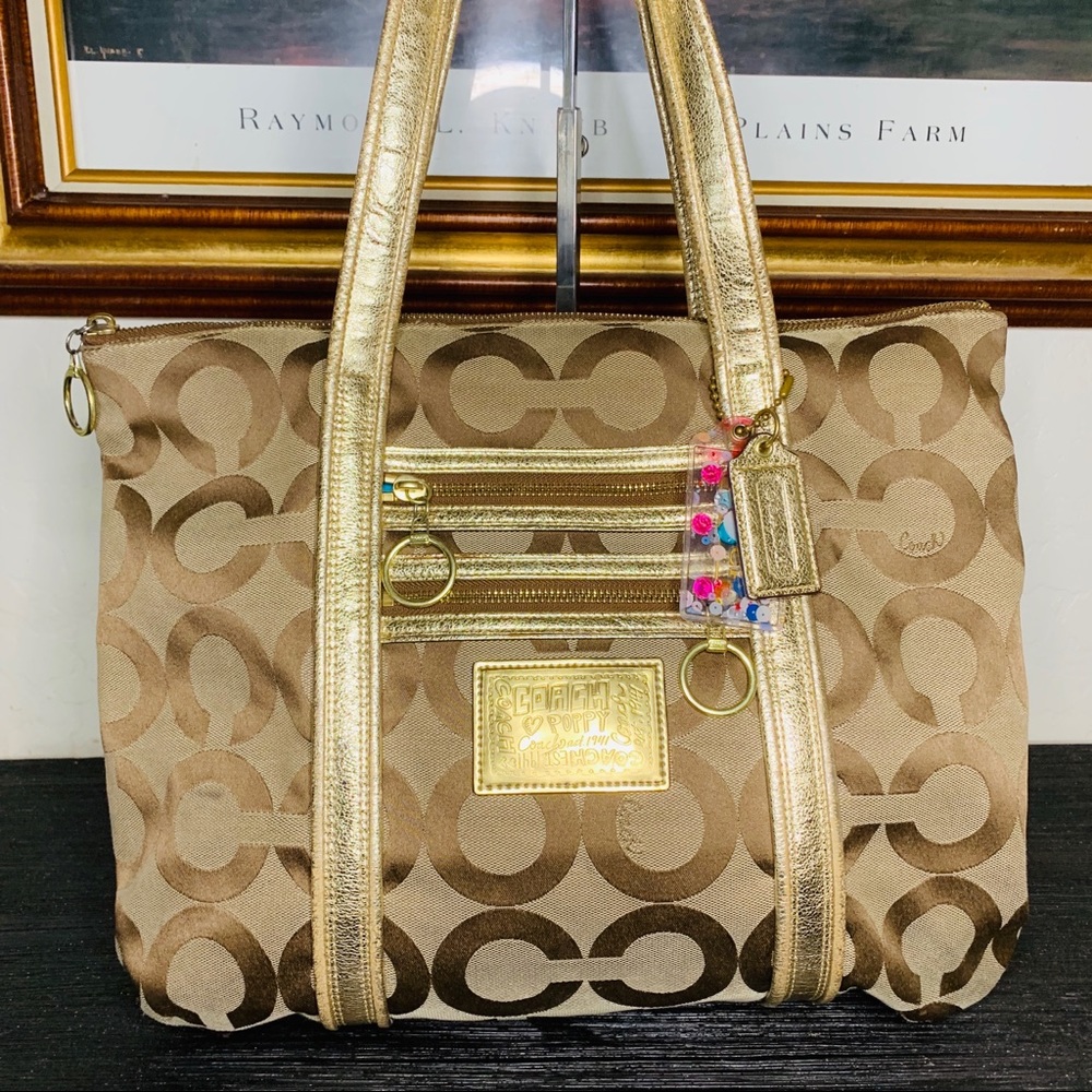 EXTRA LARGE COACH Poppy Tote Bag